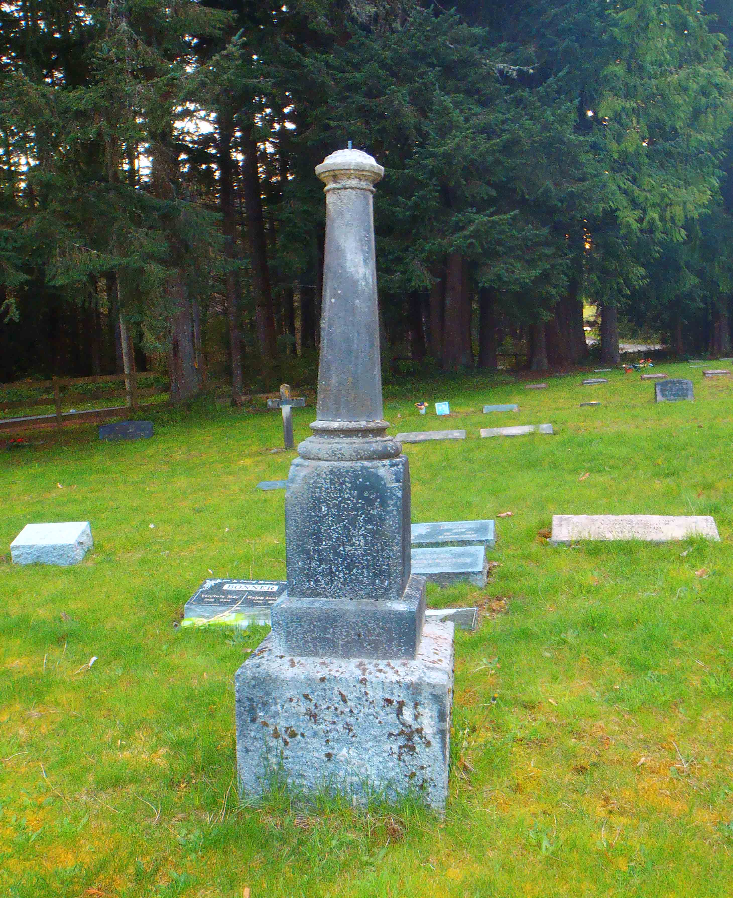 Henry samuel Hollings grave marker, Saint John the Baptist Anglican Church, Cobble Hill